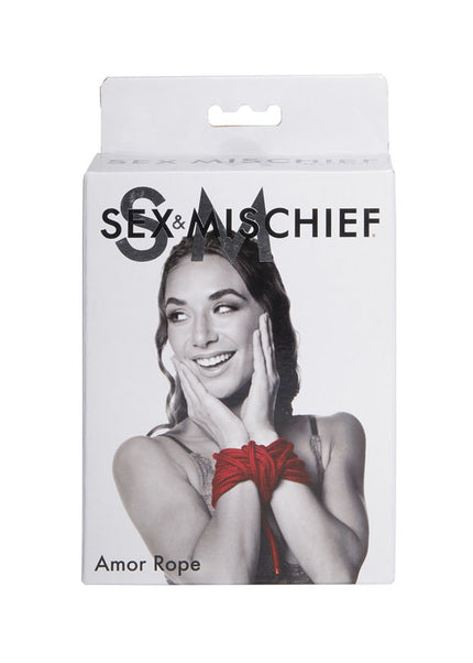 Sex & Mischief Amor Rope - 2 Red Bondage Ropes - 4.5 m Lengths
