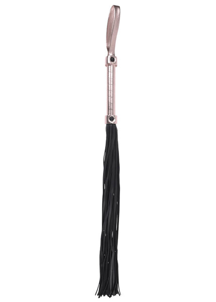 Sex & Mischief Brat Flogger - Rose Gold/Black Flogger