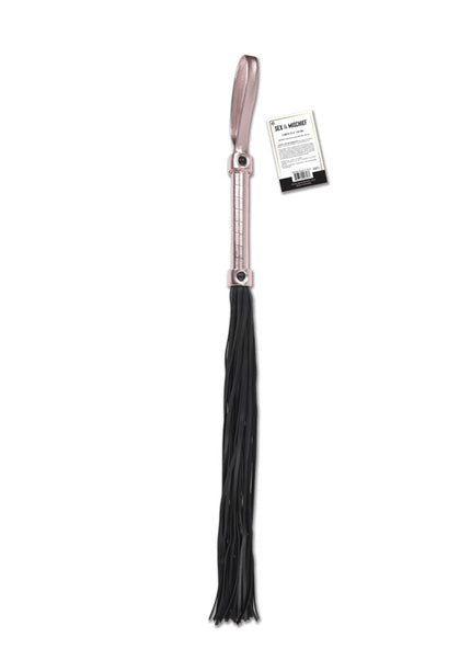 Sex & Mischief Brat Flogger - Rose Gold/Black Flogger