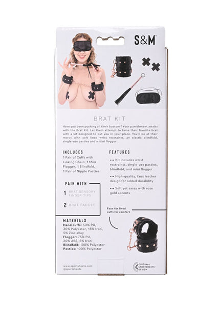 Sex & Mischief Brat Kit - 5 Piece Beginner Bondage Kit