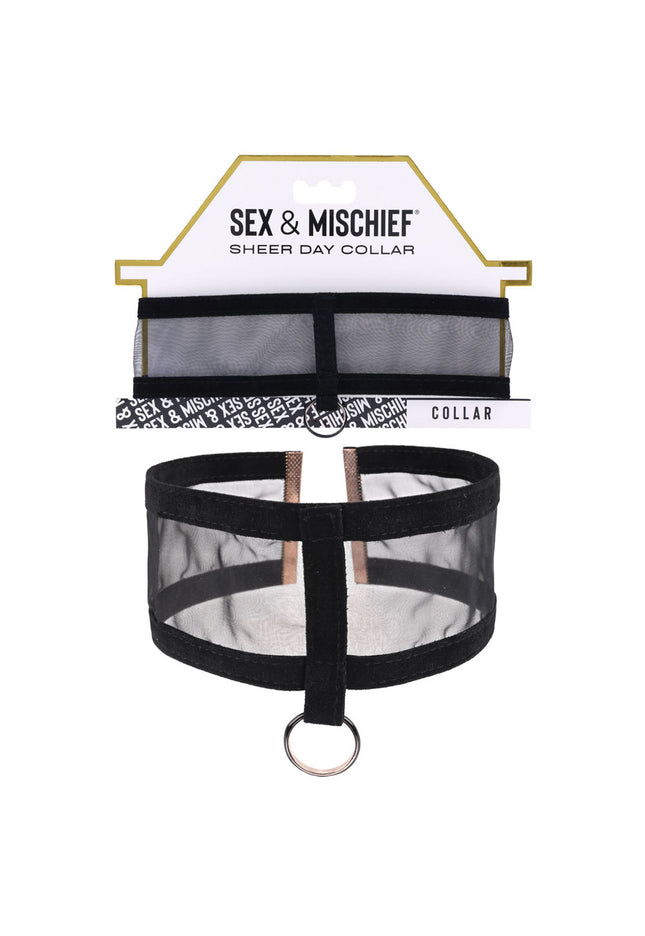 Sex & Mischief Sheer Day Collar - Black Collar