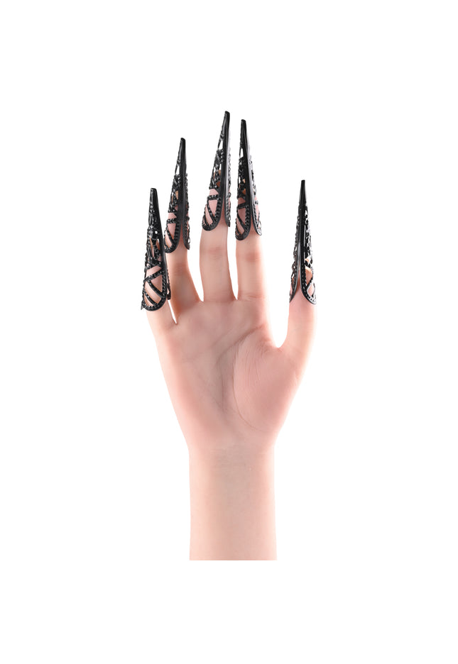 Sex & Mischief Sensory Fingertips - Black - Black - Set of 5