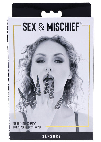Sex & Mischief Sensory Fingertips - Black - Black - Set of 5
