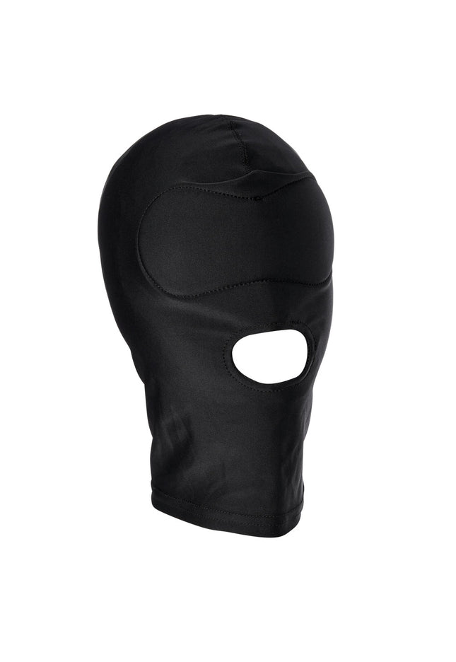 Sex & Mischief Shadow Hood - Black Hood with Mouth Opening