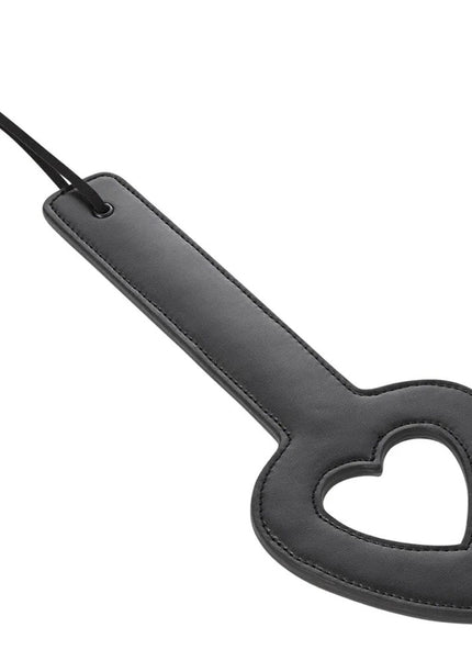 Sex & Mischief Shadow Heart Paddle - Black Paddle