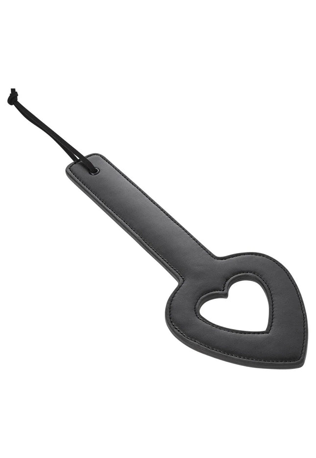 Sex & Mischief Shadow Heart Paddle - Black Paddle