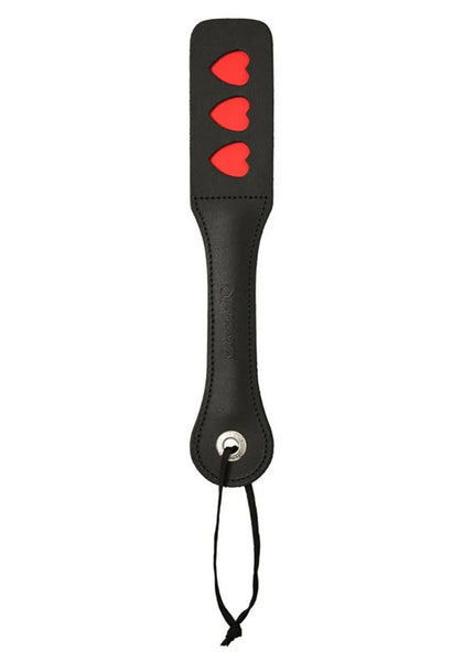 Sex & Mischief Heart Paddle - Black Paddle