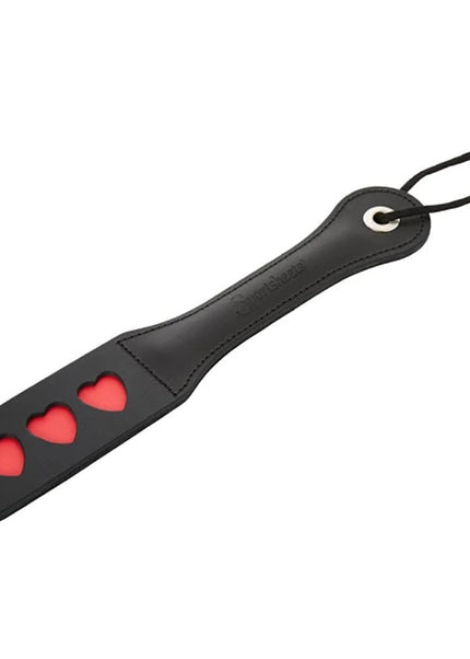 Sex & Mischief Heart Paddle - Black Paddle