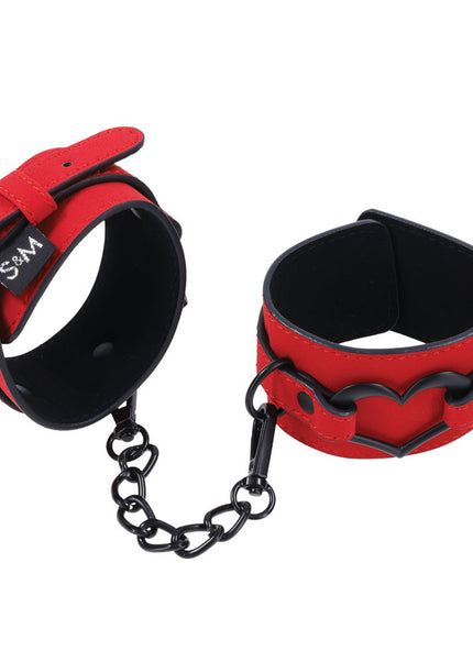 Sex & Mischief Amor Handcuffs - Red Restraints