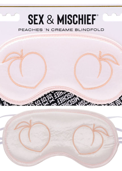 Sex & Mischief Peaches n CreaMe Blindfold - Peach Eyemask