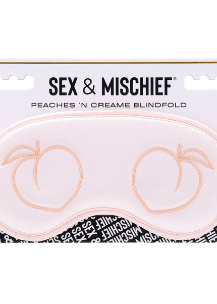 Sex & Mischief Peaches n CreaMe Blindfold - Peach Eyemask
