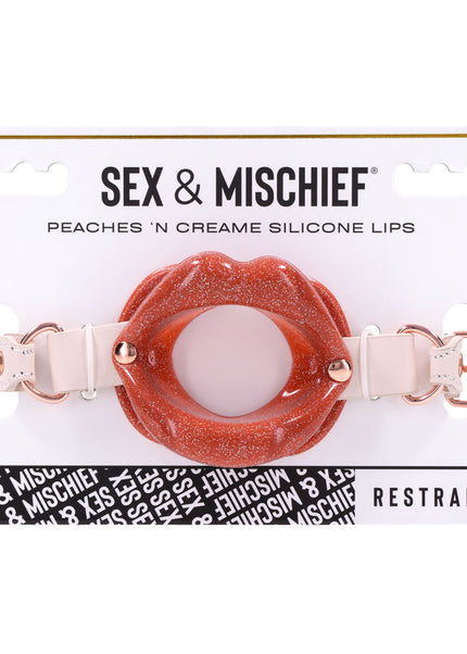 Sex & Mischief Peaches n CreaMe Silicone Lips - Peach Mouth Restraint
