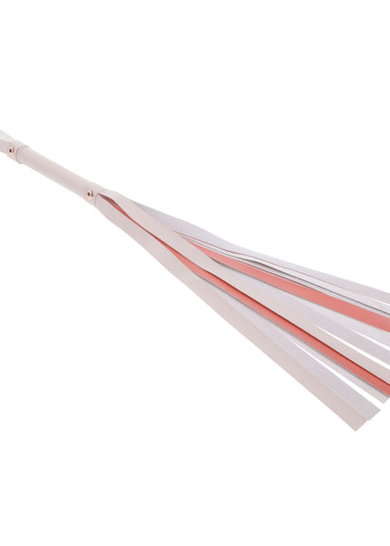 Sex & Mischief Peaches n CreaMe Stripe Flogger - Peach 80 cm Flogger Whip