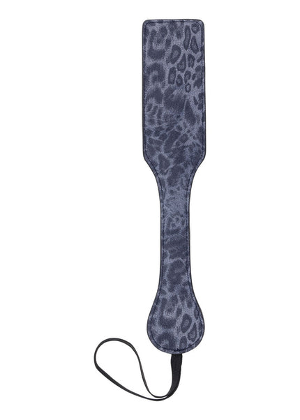 Sex & Mischief Cougar Studded Paddle - Navy Blue Paddle with Gold Studs
