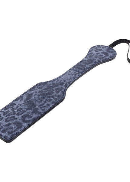 Sex & Mischief Cougar Studded Paddle - Navy Blue Paddle with Gold Studs