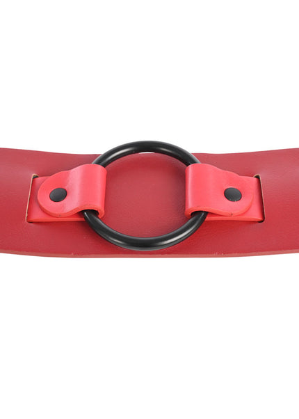 S&M Exs & Ohs Bound and Belted - Red Bondage Belt