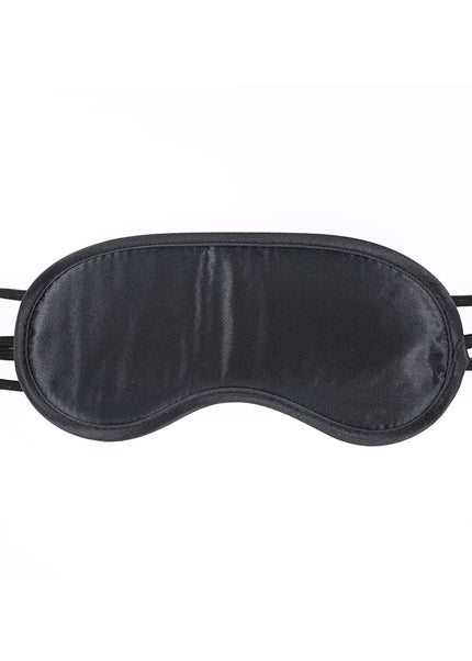 Sex & Mischief Satin Blindfold Black - Black Blindfold