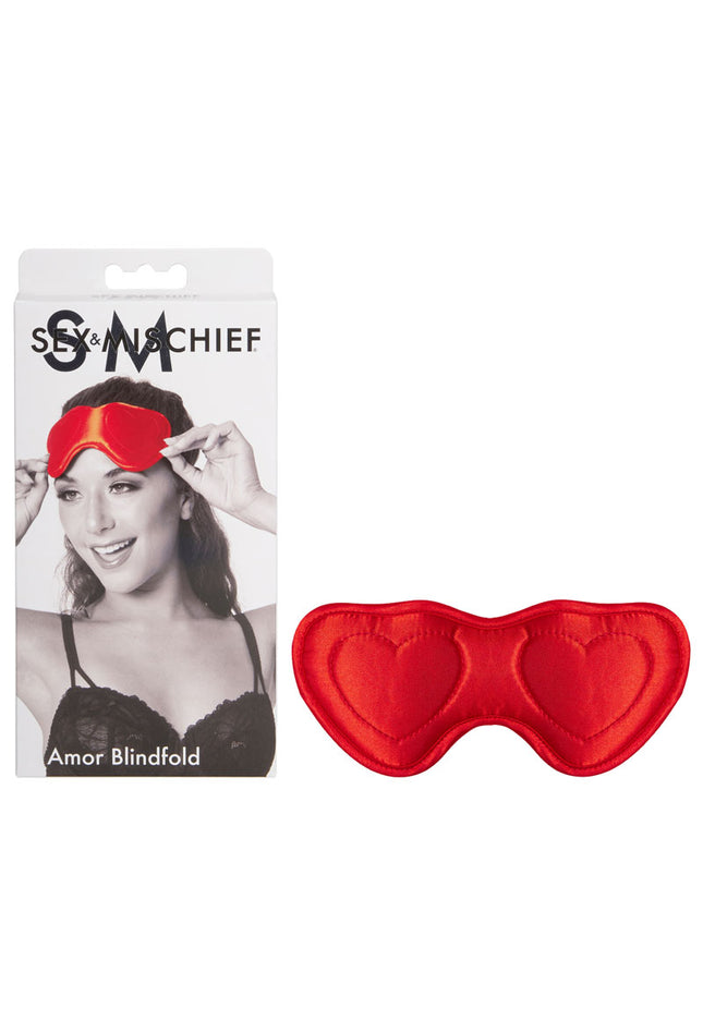 Sex & Mischief Amor Blindfold - Red Padded Blindfold