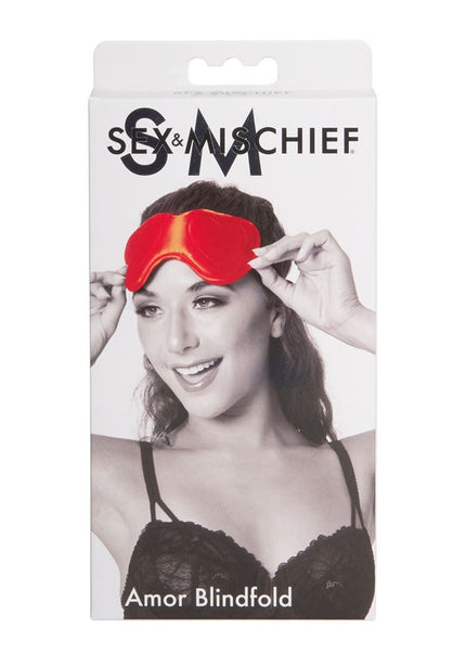 Sex & Mischief Amor Blindfold - Red Padded Blindfold