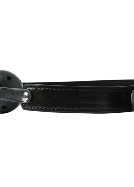 Sex & Mischief Breathable Ball Gag - Black Mouth Restraint