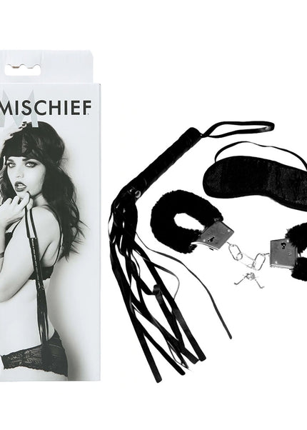 Sex & Mischief 3 Piece Intro to S&M Kit - Beginner Bondage Kit - 3 Piece Set