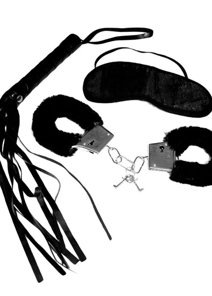 Sex & Mischief 3 Piece Intro to S&M Kit - Beginner Bondage Kit - 3 Piece Set