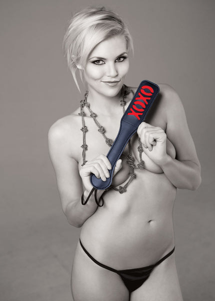Sex & Mischief XOXO Paddle - Black - Black Paddle