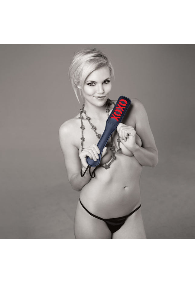 Sex & Mischief XOXO Paddle - Black - Black Paddle