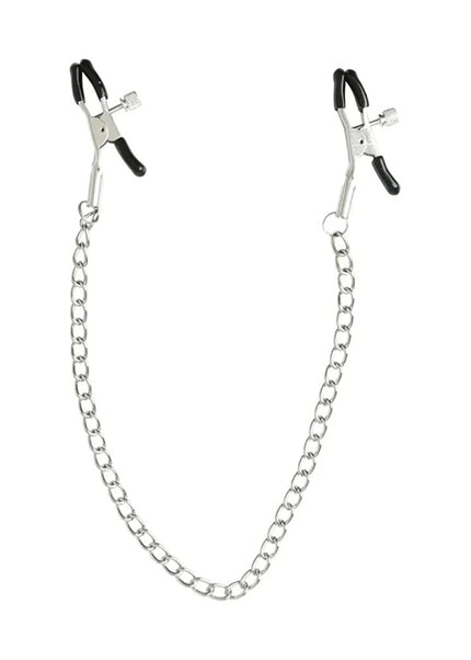 Sex & Mischief Chained Nipple Clamps - Nipple Clamps with 30 cm Chain