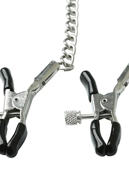 Sex & Mischief Chained Nipple Clamps - Nipple Clamps with 30 cm Chain