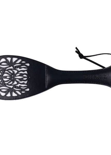 Sex & Mischief Lace Spanker - Black Spanking Paddle