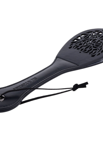 Sex & Mischief Lace Spanker - Black Spanking Paddle