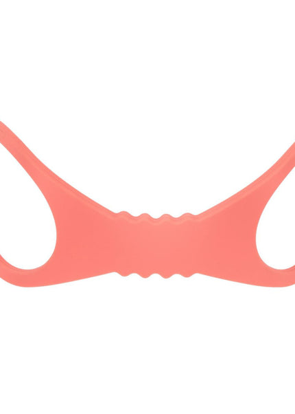 Sex & Mischief Peaches n CreaMe Large Silicone Cuffs - Peach Large Silicone Restraints