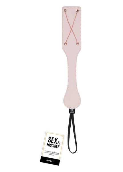 Sex & Mischief Peaches n CreaMe Chain Impressions Paddle - Peach Spanking Paddle