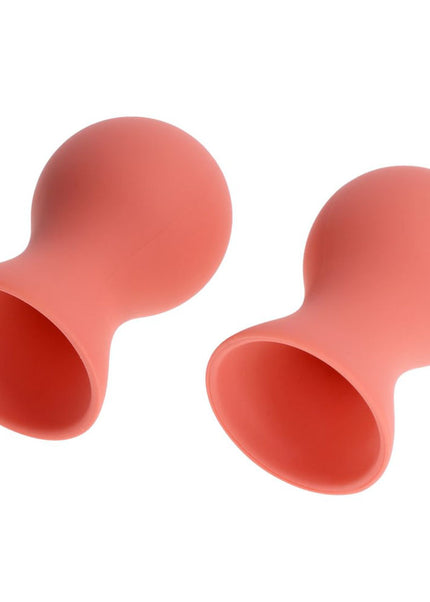 Sex & Mischief Peaches n CreaMe Silicone Nipple Suckers - Peach Nipple Suckers - Set of 2