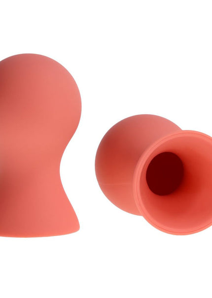 Sex & Mischief Peaches n CreaMe Silicone Nipple Suckers - Peach Nipple Suckers - Set of 2