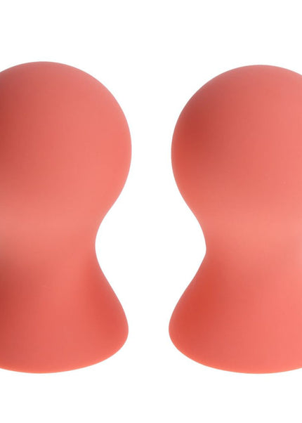 Sex & Mischief Peaches n CreaMe Silicone Nipple Suckers - Peach Nipple Suckers - Set of 2