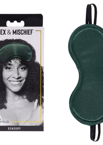 Sex & Mischief Indica Blindfold - Green Eye Mask
