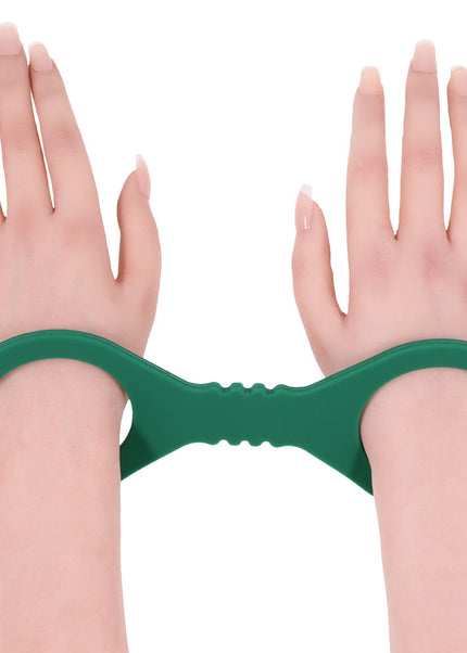Sex & Mischief Indica Small Silicone Cuffs - Green Small Restraints