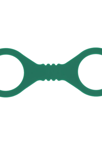 Sex & Mischief Indica Small Silicone Cuffs - Green Small Restraints