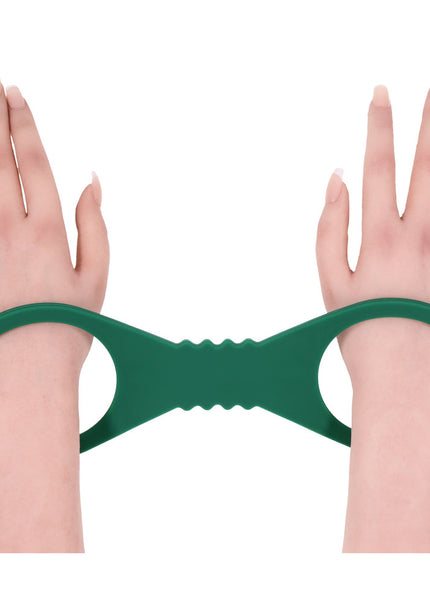 Sex & Mischief Indica Large Silicone Cuffs - Green Large Restraints