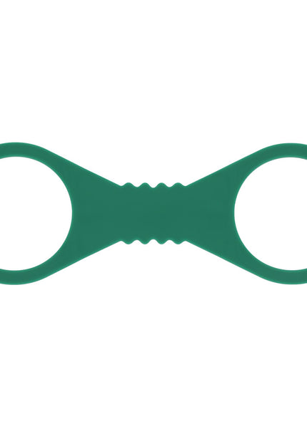 Sex & Mischief Indica Large Silicone Cuffs - Green Large Restraints