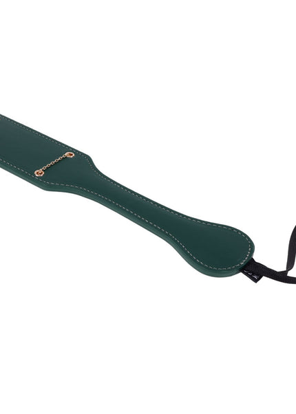 Sex & Mischief Indica Chain Impressions Paddle - Green/Gold Spanking Paddle