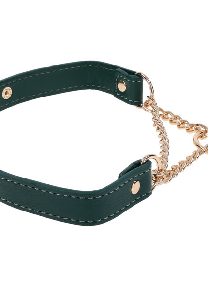Sex & Mischief Indica Day Collar - Green/Gold Collar