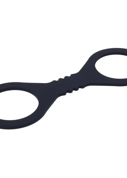 Sex & Mischief Shadow Small Silicone Cuffs - Black Small Restraints