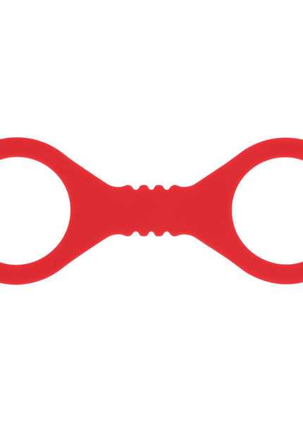 Sex & Mischief Amor Small Silicone Cuffs - Red Small Restraints