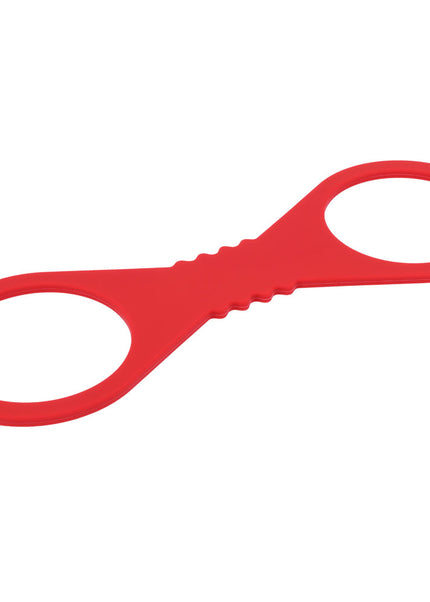 Sex & Mischief Amor Large Silicone Cuffs - Red Large Restraints