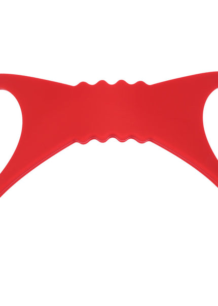 Sex & Mischief Amor Large Silicone Cuffs - Red Large Restraints