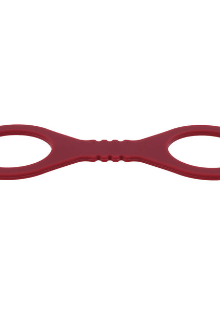 Sex & Mischief Enchanted Small Silicone Cuffs - Burgundy Small Restraints
