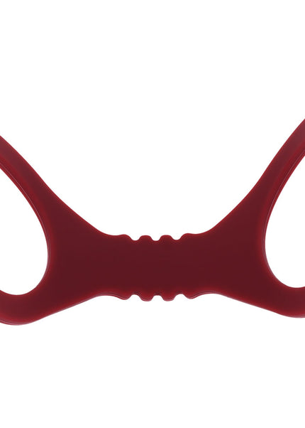 Sex & Mischief Enchanted Small Silicone Cuffs - Burgundy Small Restraints